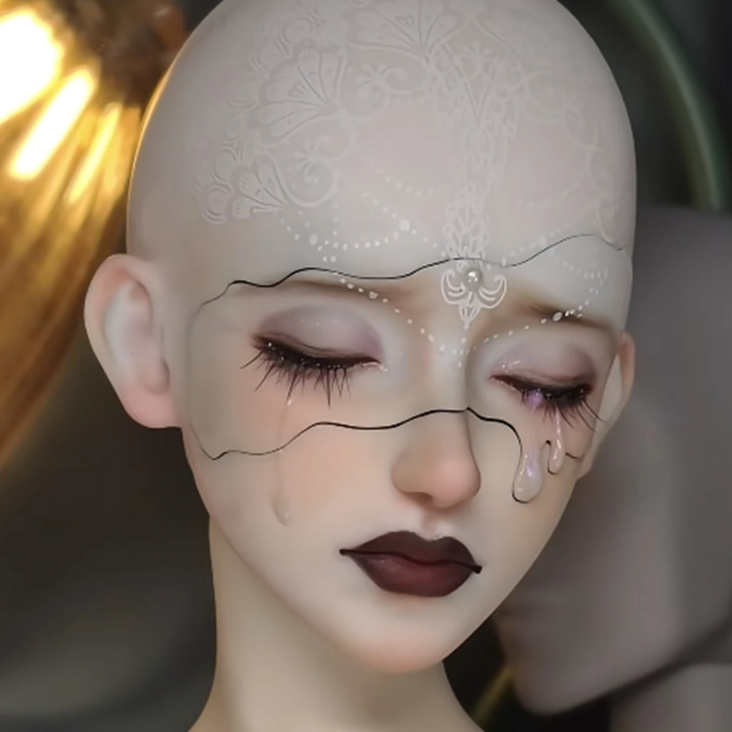 1/3 BJD Doll JinSL Nude Doll Shugafairy Reborn Female Scholar Two-faced Magnetic Mask Classical Art Doll Body