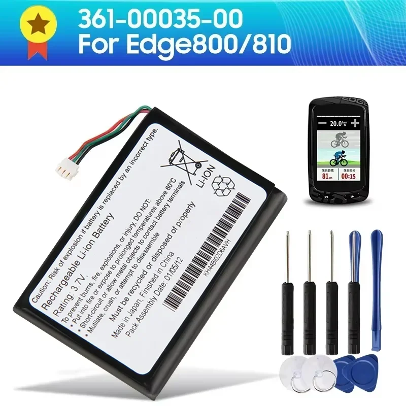 

Production in 2024 Replacement Battery 361-00035-07 361-00035-03 361-00035-00 For Garmin Edge 800 810 Batteries With Tool 940mAh