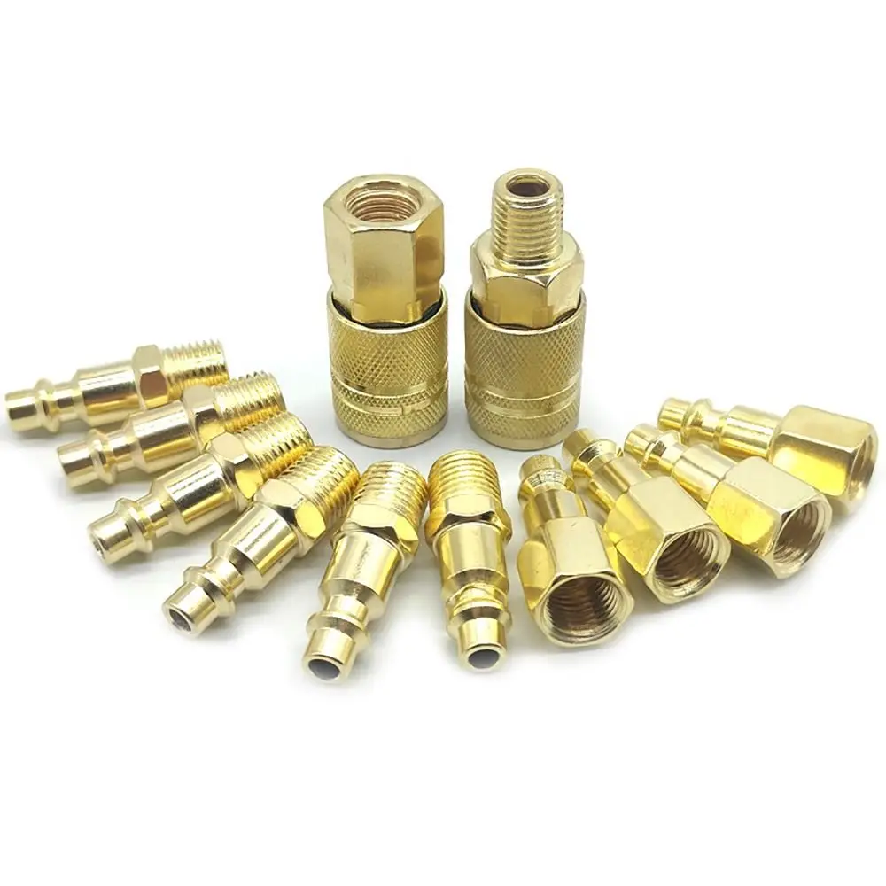 1Pcs Compressor Connector Tool Quick Coupler Tool Quick Release Air Line 1/4