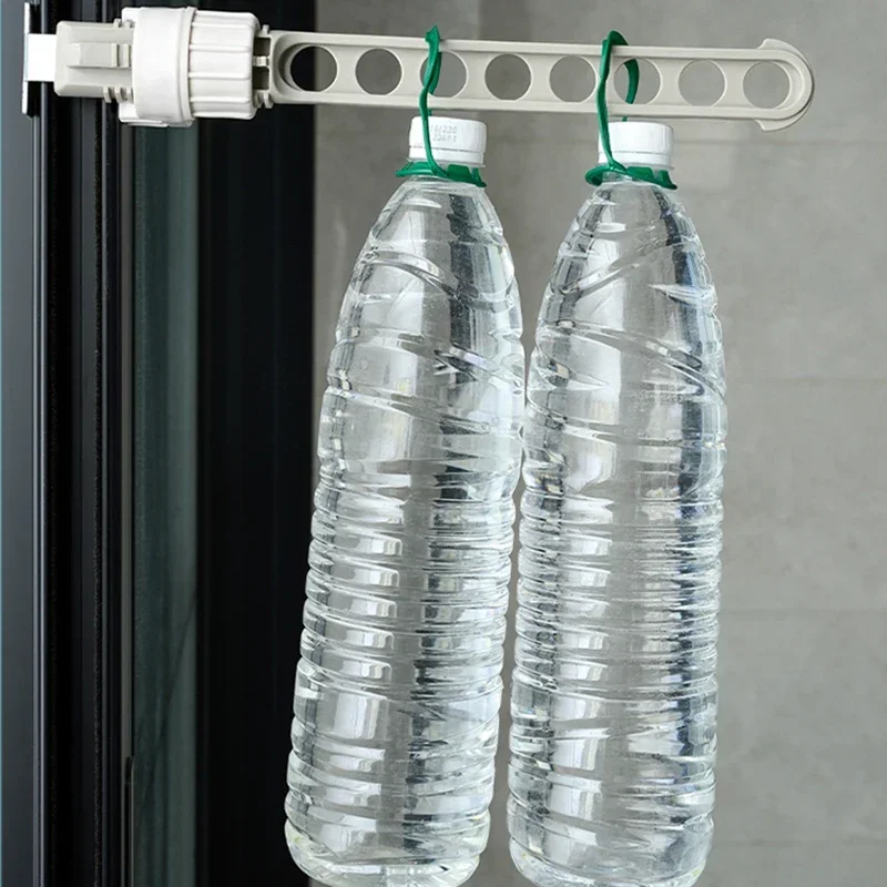 Portable Window Frame Drying Rack Mounted Clothes Snap-on Balcony Clothes Travel Space Saving Percheros Pared Library Furniture