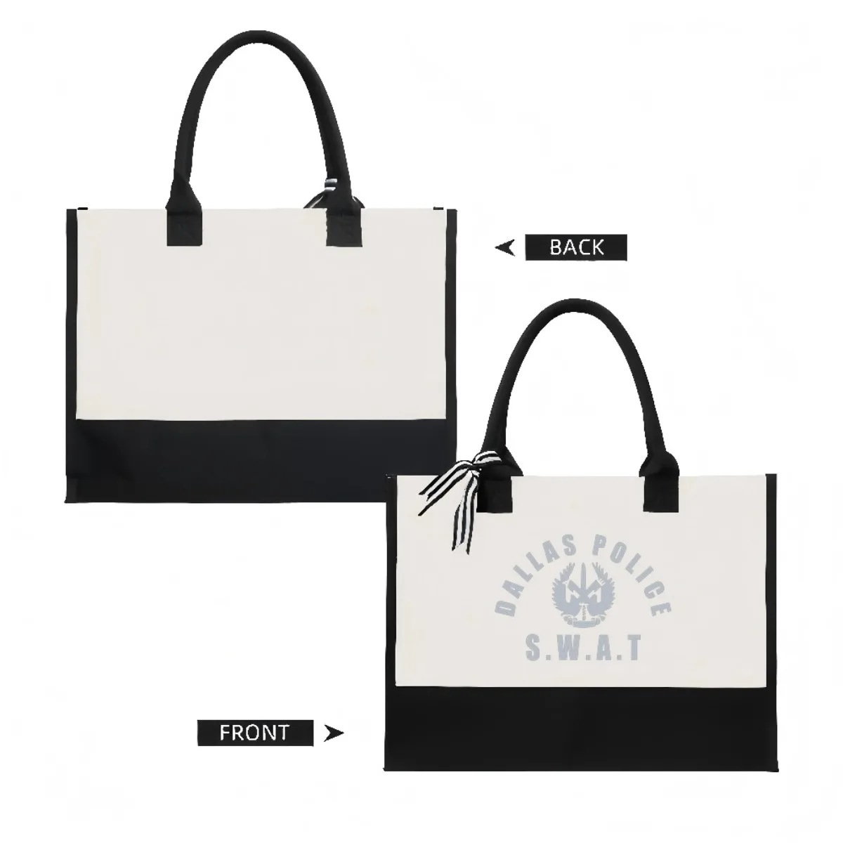 SWAT 2026 وصول جديد الموضة العملية واسعة قابلة لإعادة الاستخدام حمل حقيبة نمط طباعة 2 لهجة الثقيلة الكتف الكبير #2