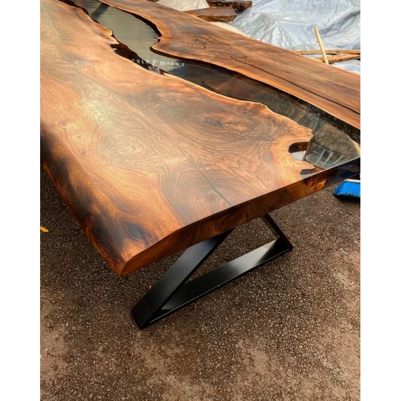 custom.Modern Dining Table, Epoxy River Table, Resin Wooden Table Custom Dine Table, Kitchen Table, Unique Table, Dining Room Fu