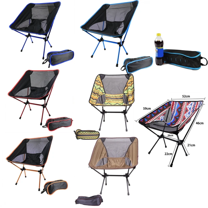 

Detachable Ultralight Outdoor Folding Moon Chair Camping Chair Portable Collapsible Stool Beach Fishing Chair Hiking Picnic Seat