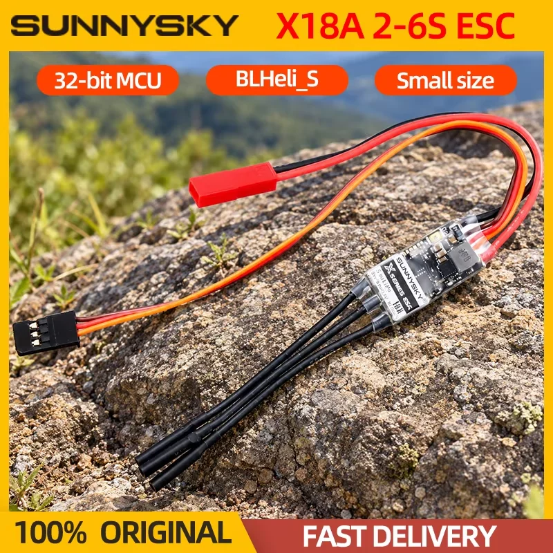 SunnySky X 18A Airplane ESC 2-6S LiPo With BEC BLHeli_S Program 32Bit 3D 4D F3P For X2204 X2206 X2302 X2305 X2306 Bushless Motor