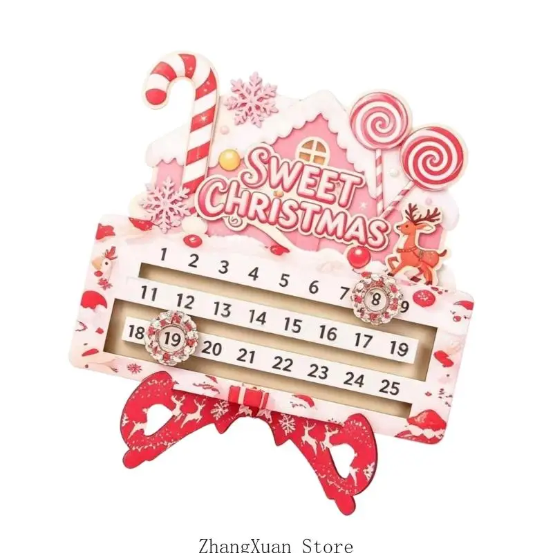 Feiertags-Adventskalender, Holz-Adventskalender für Tischdekoration, 3 x – Detail 8