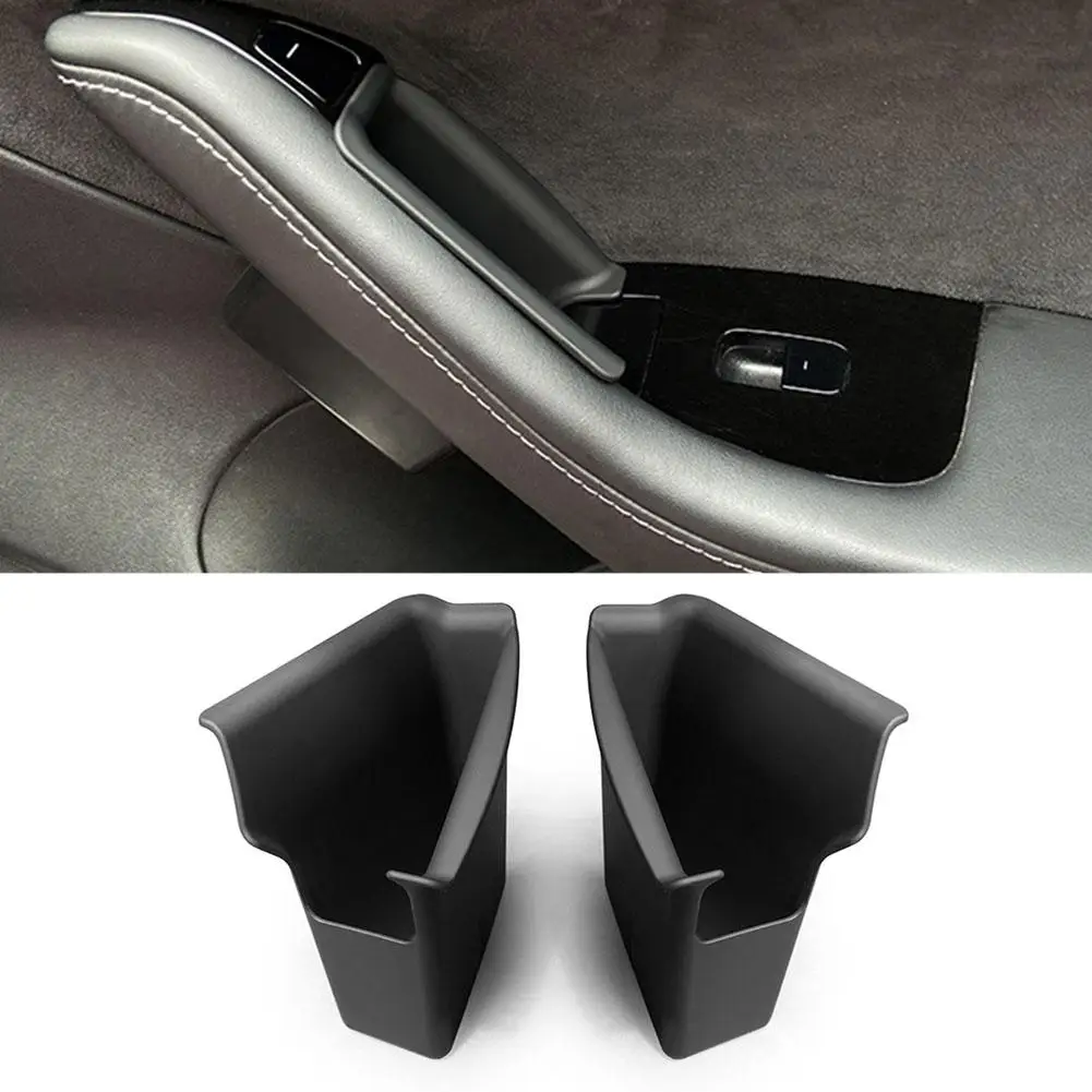 

Для Tesla Y дверной подлокотник ящик для хранения держатель для телефона лоток дверная ручка контейнер аксессуары карманный органайзер интерьер R4e1