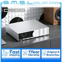 SMSL D200 Hi-Fi Audio Decoder ROHM BD34352EKV Chip Bluetooth5.1 MQA Support CK-03 Clock Lyrics Display Optical Coaxial USB DAC