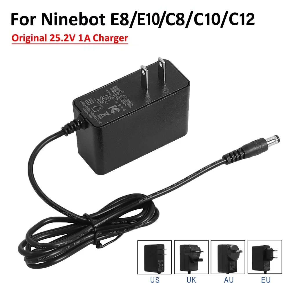 

Адаптер зарядного устройства 25,2 В, 1 А для Segway Ninebot E2/E2Plus/E8/E10/C15/C20 для Xiaomi 4 Lite 2-го поколения для Xiaomi 4 Go