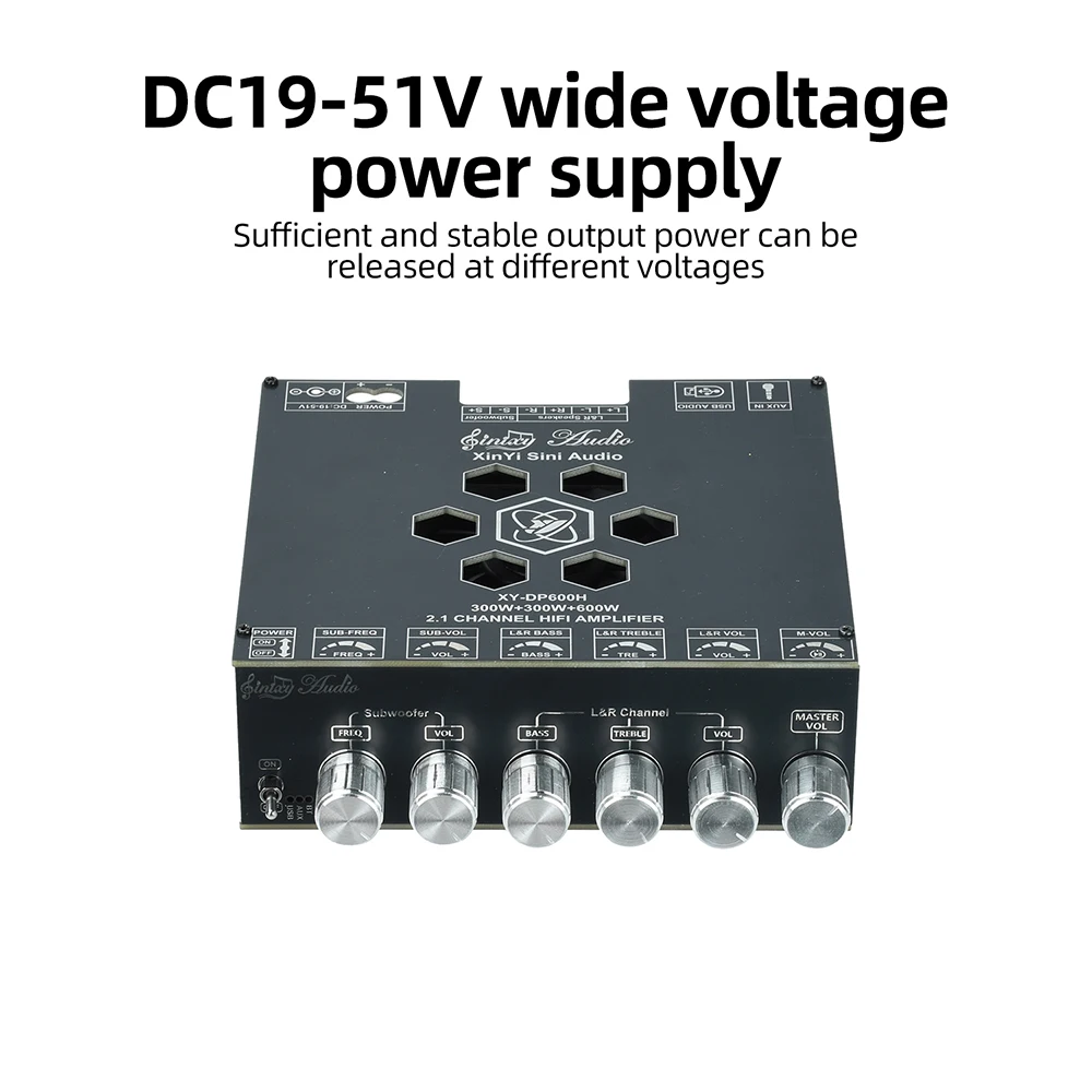 XY-DP600H 300W*2+600W Bluetooth Digital-Audio-Verstärkerplatine mit TPA3255-Chip für Heim-DIY-Lautsprecher – Detail 16