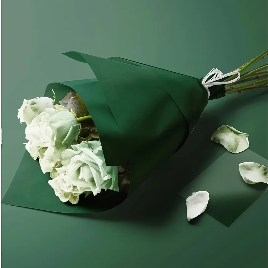 

Green Wrapping Paper - Art Craft Paper for Birthdays Bouquets Packaging Posters Communication Boards Christmas Wrapping Paper