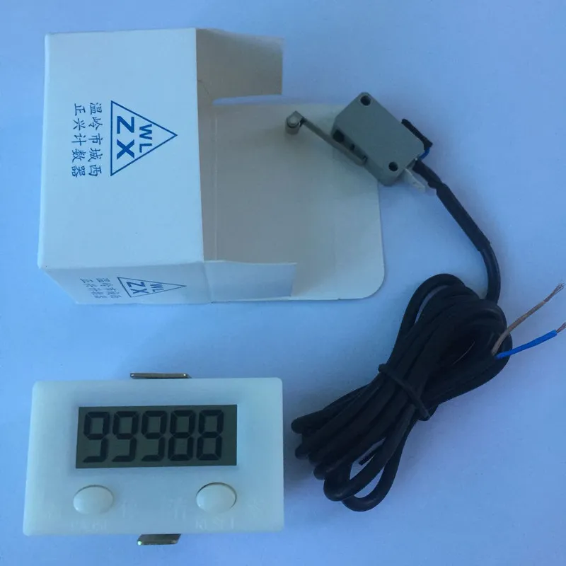 5-Bit 6-bit Additive and Subtractive Electronic Digital Display Counter ZX-5/6W + Micro Switch - Set