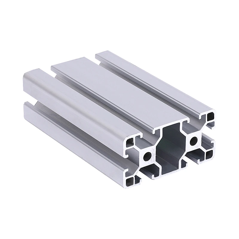 4080 T-Slot Aluminum Profile European Standard Anodized Silver Aluminum Alloy Frame Rack for CNC 3D Printer Robot Parts