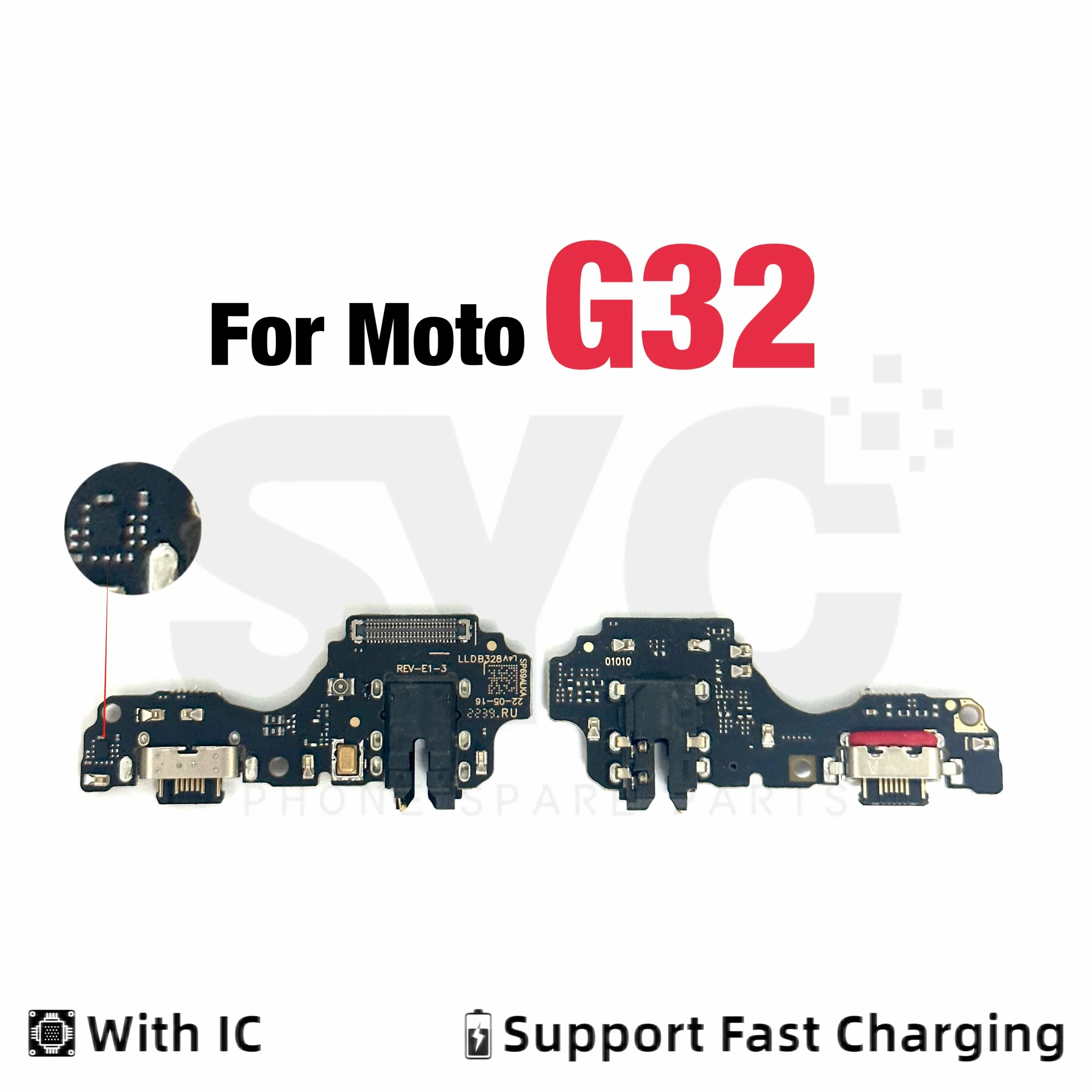 

SYC For Motorola Moto G32 USB Charging Port Dock Charger Connector Charging Board Flex Cable