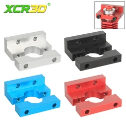 Bloque fijo XCR V6 Hotend E3D V6, soporte de volcán para accesorios de impresora 3D, ensamblaje de extrusora de la serie Ender3 CR10, bloque de aluminio