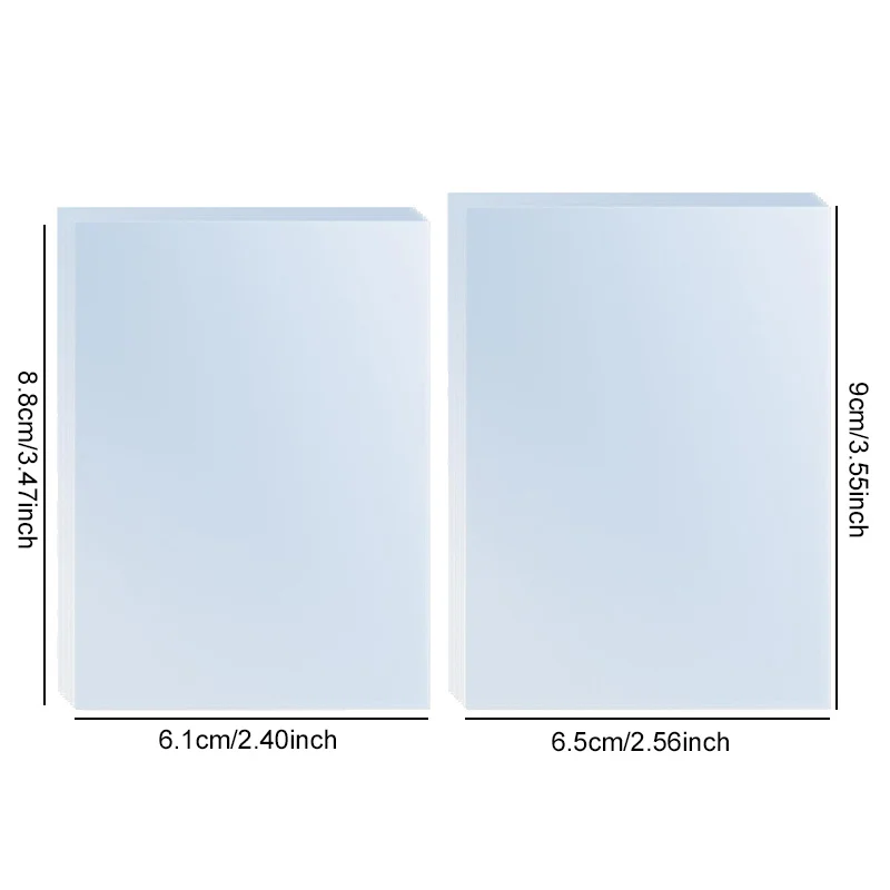 1/2 Pack Clear Card Sleeves Transparent Plastic Trading Card Protectors Soft Fit Waterproof Dustproof Holder for Sports Game TMZ