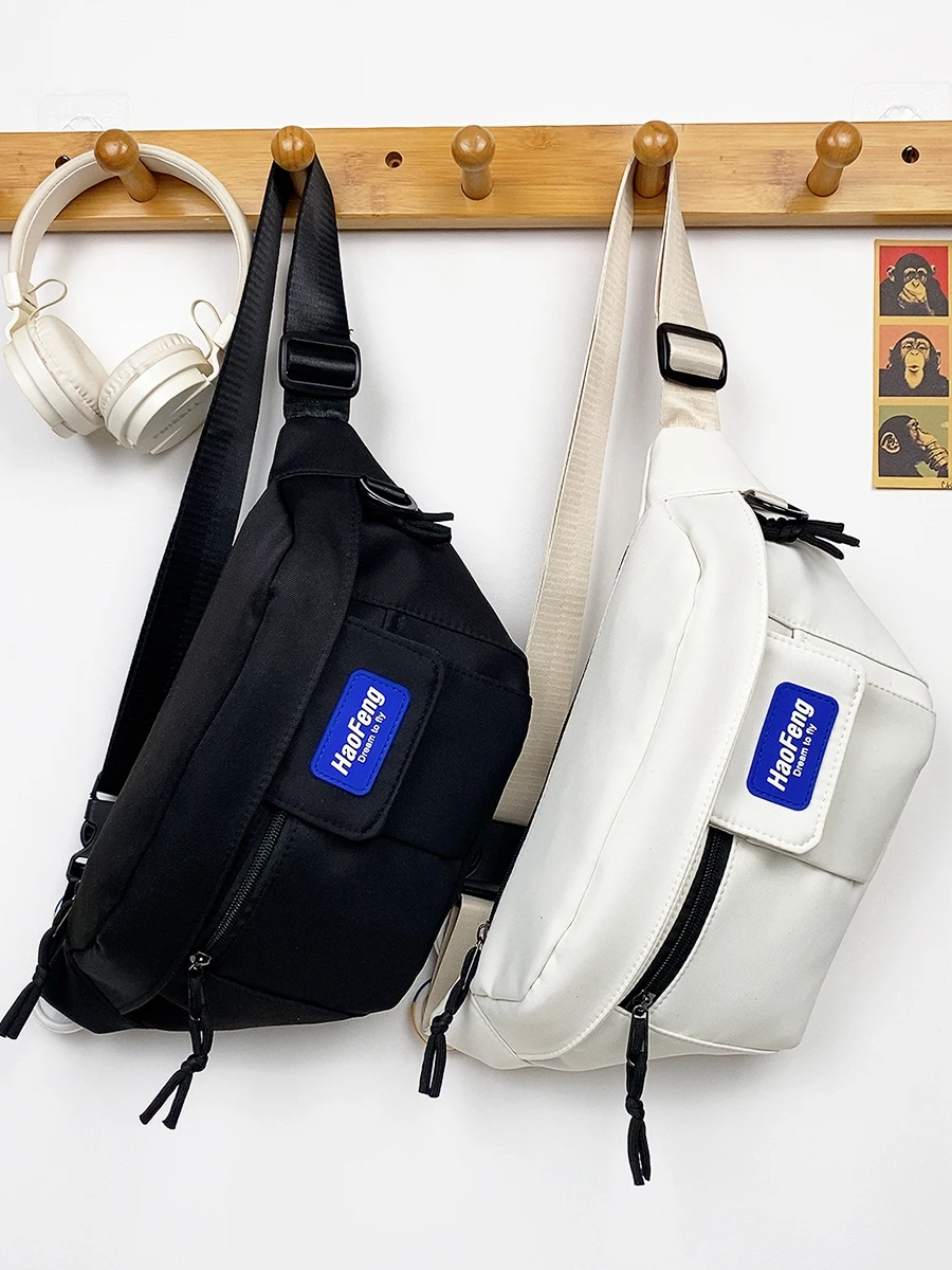 Casual Crossbody Chest Bag Unisex Workwear Waist Pack Sling Bag Small Backpack for Men And Women Leisure Nylon Fabric