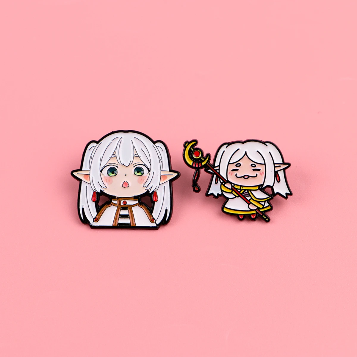 Cartoon Anime Cute Girls Enamel Pin Kawaii Cool Brooches for Backpack Hat Lapel Cosplay Accessories Toys Fans Gifts Badges view 2