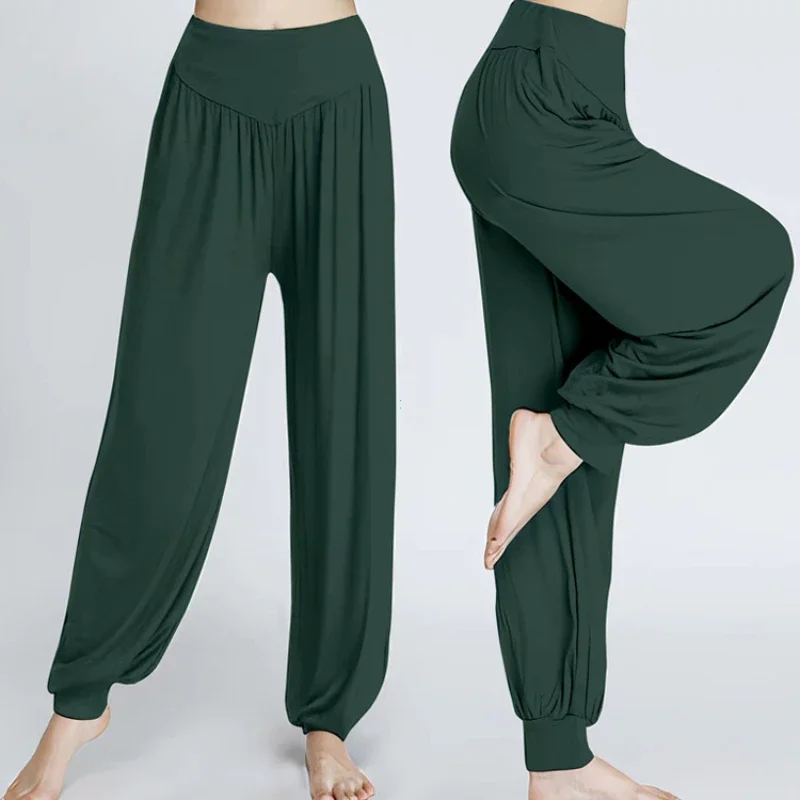 1PCS Women\'s Elastic Loose Casual Cotton Soft Yoga Sports Dance Pants