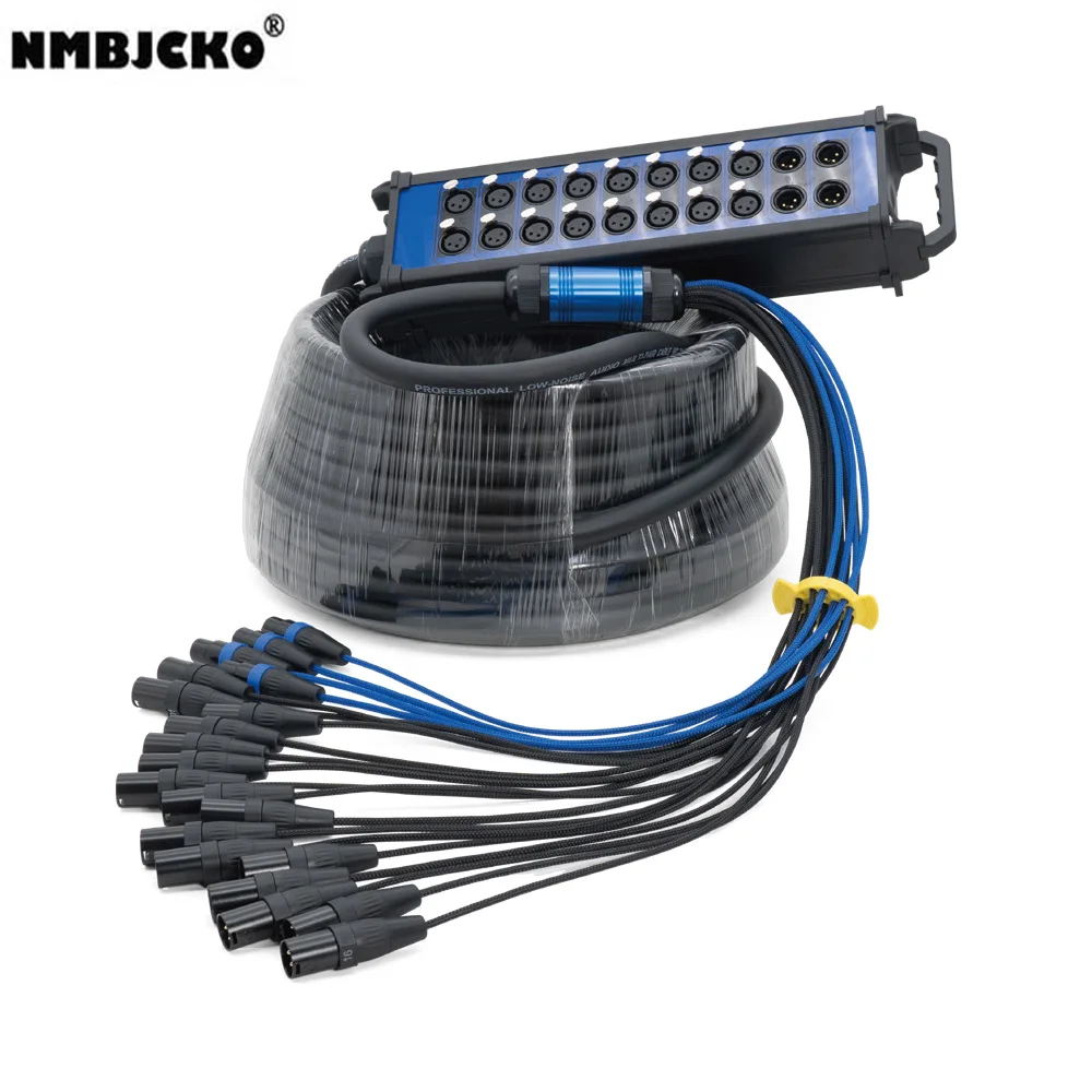 NMBJCKO 16/4 10M Tour Grade XLR Multicore Snake Stage Box 16 Send 4 Return