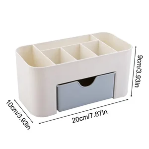 New Double Layer Desktop Makeup Organizers Storage Box Cosmetic Drawing Jewelry Exhibition Main Sales Makeup Support - №4