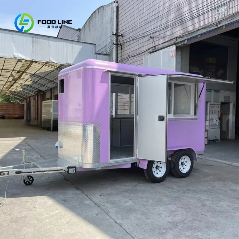 

Customized Commercial Fully Equipped Concession Trailer - Mobile Coffee/Fruit Tricycle Cart Ready-to-Operate Restaurant Grade