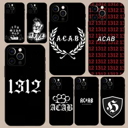 Acab Ultras Phone Case For iPhone 16,15,14,13,12,11,Pro,X,XS,Max,XR,Plus,Mini Soft Black Cover