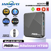 Android Tv Box R69PRO Allwinner H728 Octa Core WiFi 6 Ethernet 1000M With Netflix 8K Ultra HD Google Smart Voice  Set Top Box