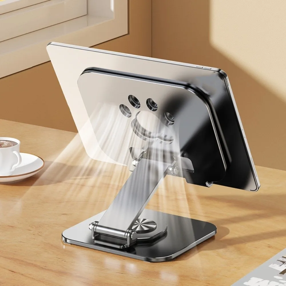 

Stable Cat Paw Tablet Stand 360° Rotation Adjustable Tablet Holder Anti Slip Foldable Tablet Phone Bracket Tablet/Phone