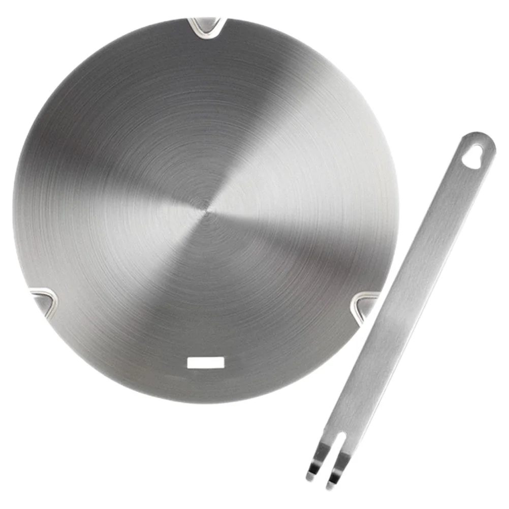 

Induction Wok Burner Diffusers Cooktop Adapter Plate Commercial Instant Silver Stainless Steel