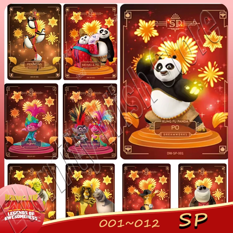 Original KAYOU DreamWorks 30th Anniversary  Special SP  001-012Cards  PO TOOTHLESS BOOV ALEX GLRIA  POPPY FIONA SHREK