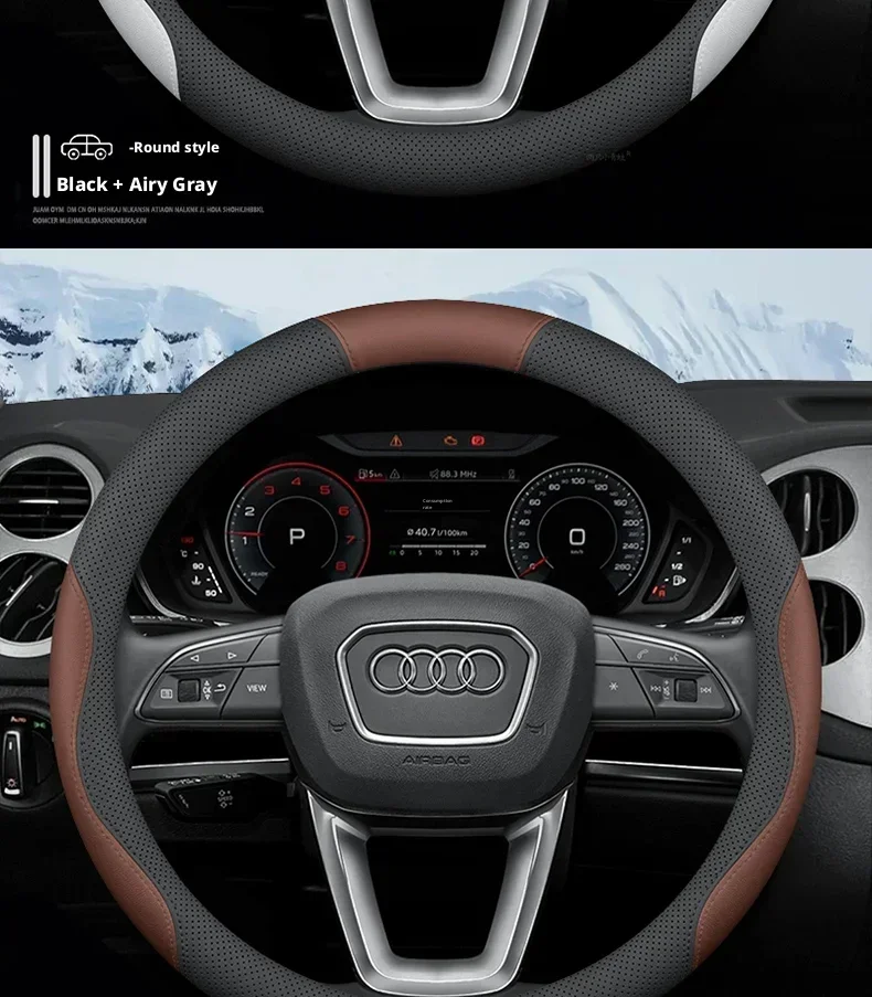 2026 MG Lenkradbezug aus Nappaleder, passend für MG4 EV, MG ZS, MG HS, MG3 Hybrid+, MG5 EV, MGS6 EV, Cyberster Autozubehör – Detail 20