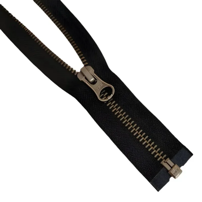 2pcs/Lot 5# 50 To 80cm Vintage YKK Metal Zipper Single Open Leather Jacket Down Coat Repair Tailor Sewing Accessory