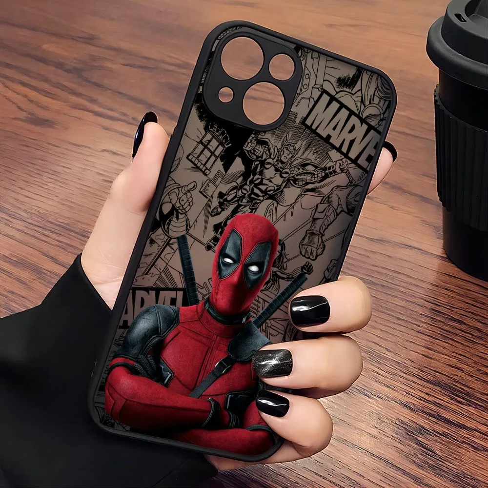 Super hero Marvels Deadpool Phone Case For Xiaomi Redmi Note 13 12 11 10 10C 10X 9 9A 9T 9C 8 7 Pro Plus 5G Matte Clear Cover