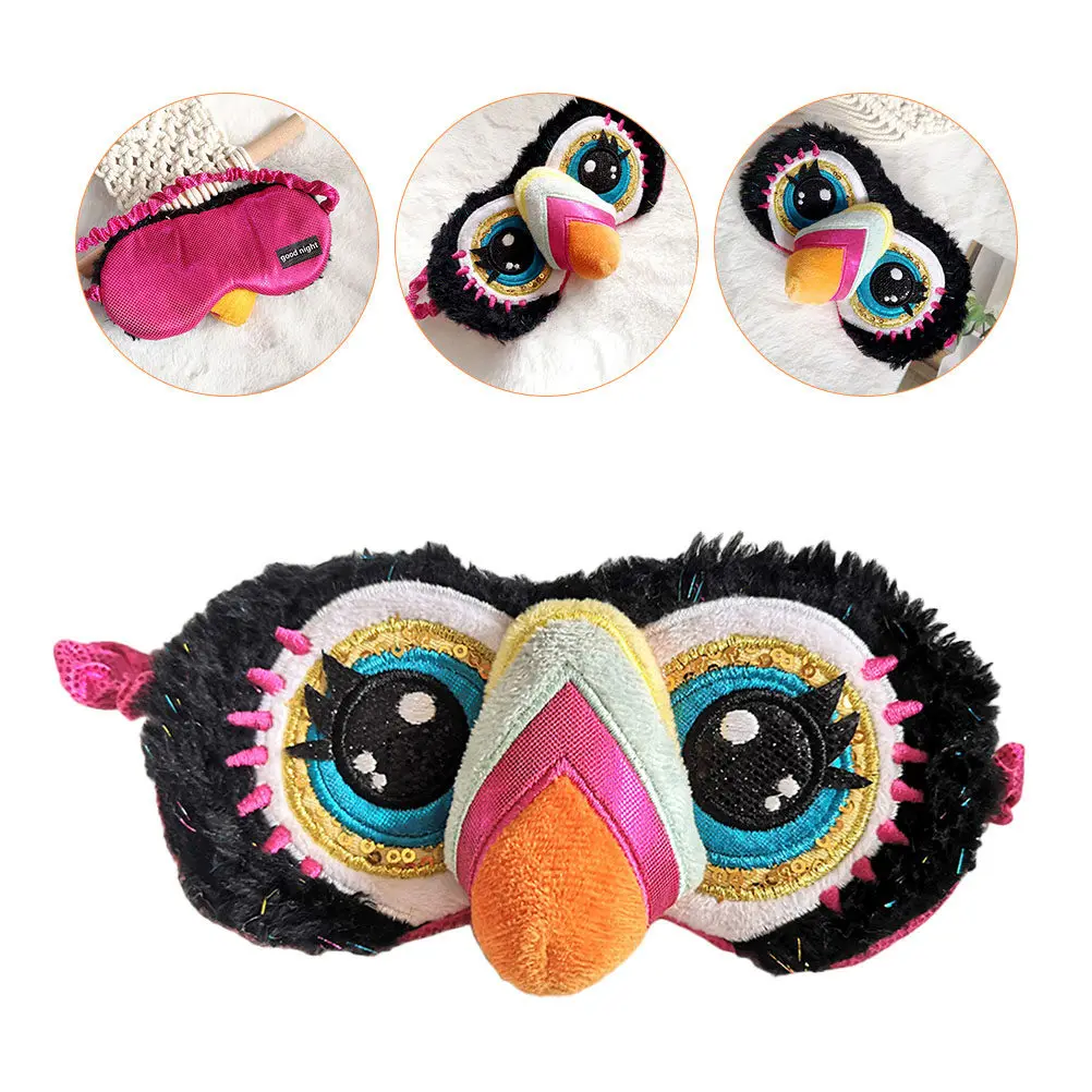 Adorable Toucan Eye Mask for Sleeping Women Lightweight Night Mask for Flights Trains Conferences Gift Sleepovers Stuff