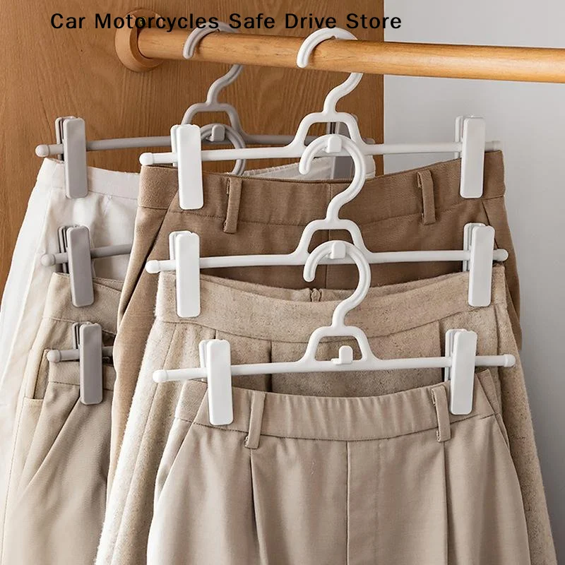 【M】Non-slip Mark-Free Trouser Hangers For Hanging Trousers Skirts Durable Waterproof Rustproof Stackable Design Saves Space
