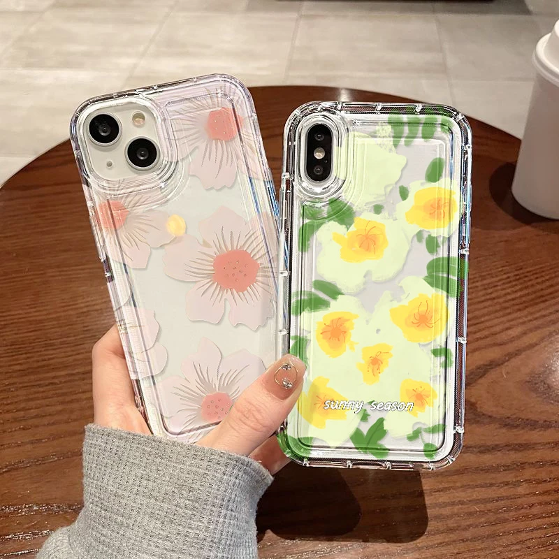 Floras Shockproof Case For Samsung A54 5G Case Samsung A53 A52 A52S 5G A51 A33 A34 A32 A71 A73 A14 A13 A12 A23 A22 A50 A31 Cover