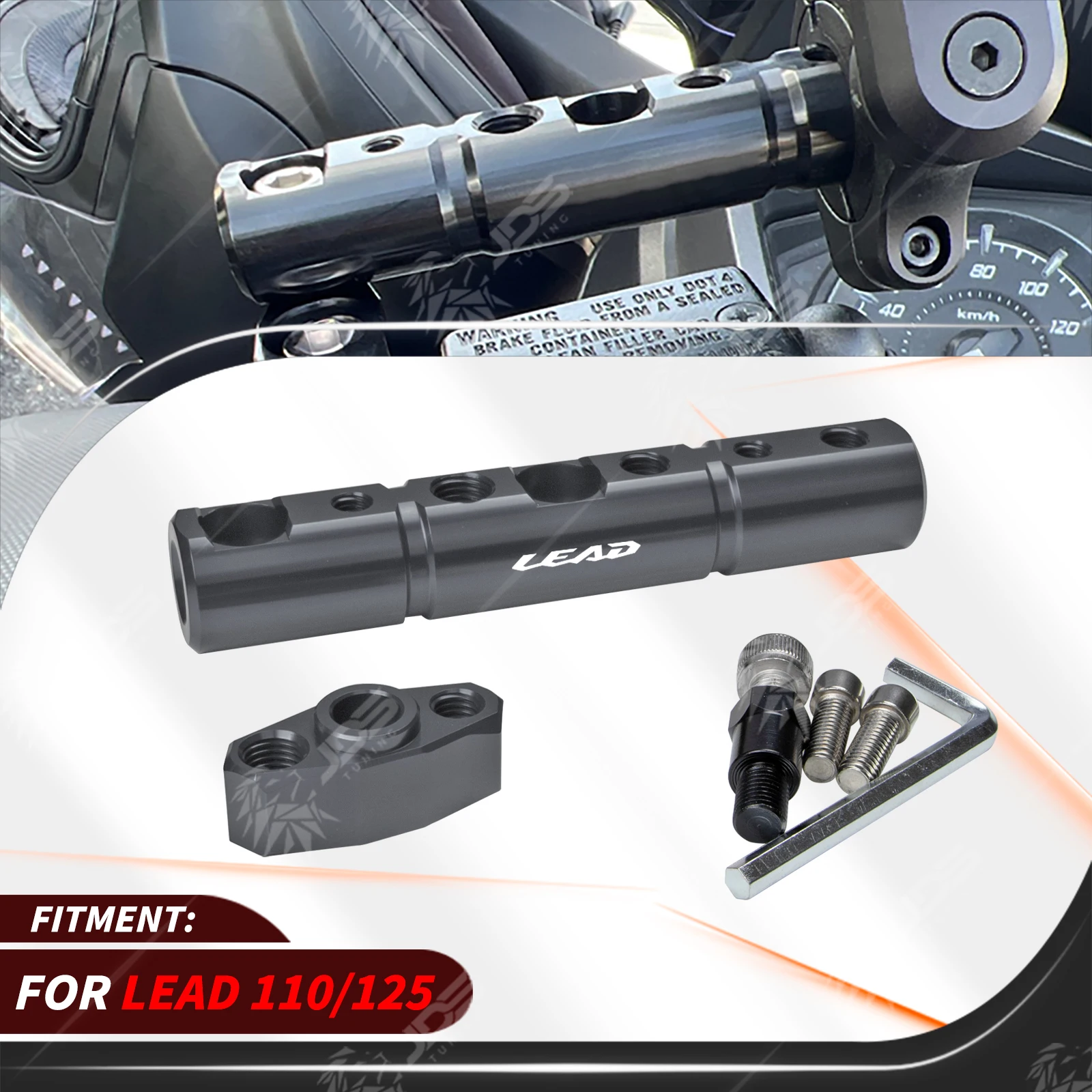 For HONDA LEAD 110/125 Multifunction Cross Bar Handlebar Crossbar Phone GPS Extension Holder Accessories Parts