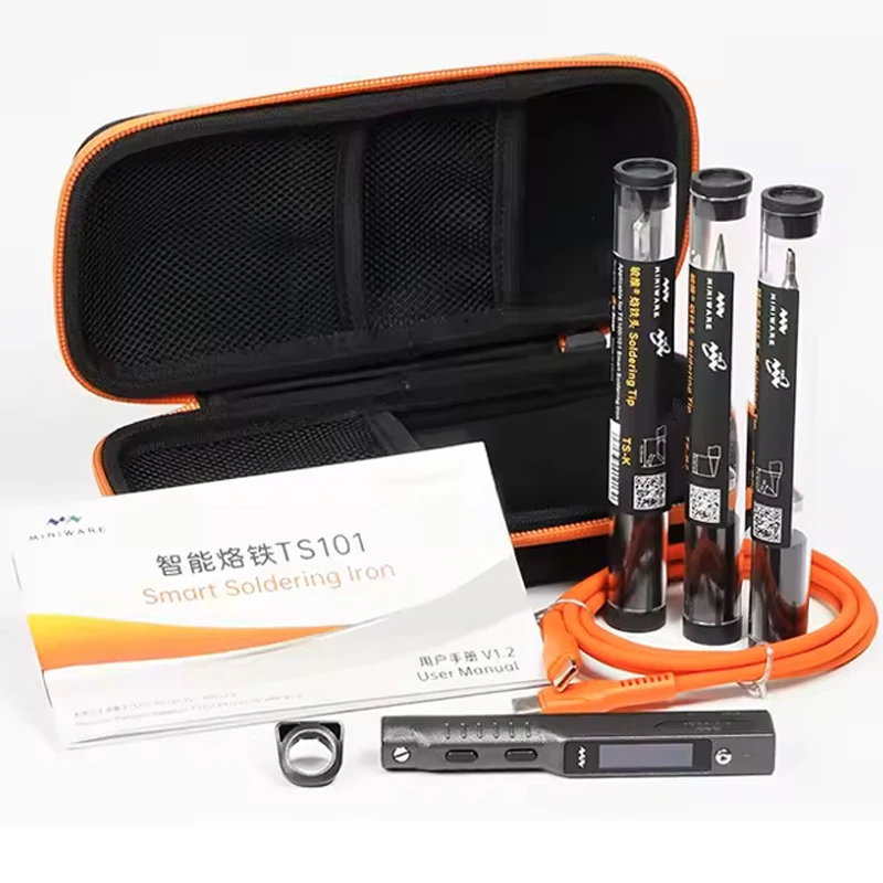 Original Miniware TS101 Smart Soldering Iron Portable Digital Display Temperature Adjustable Repair Tool Kit