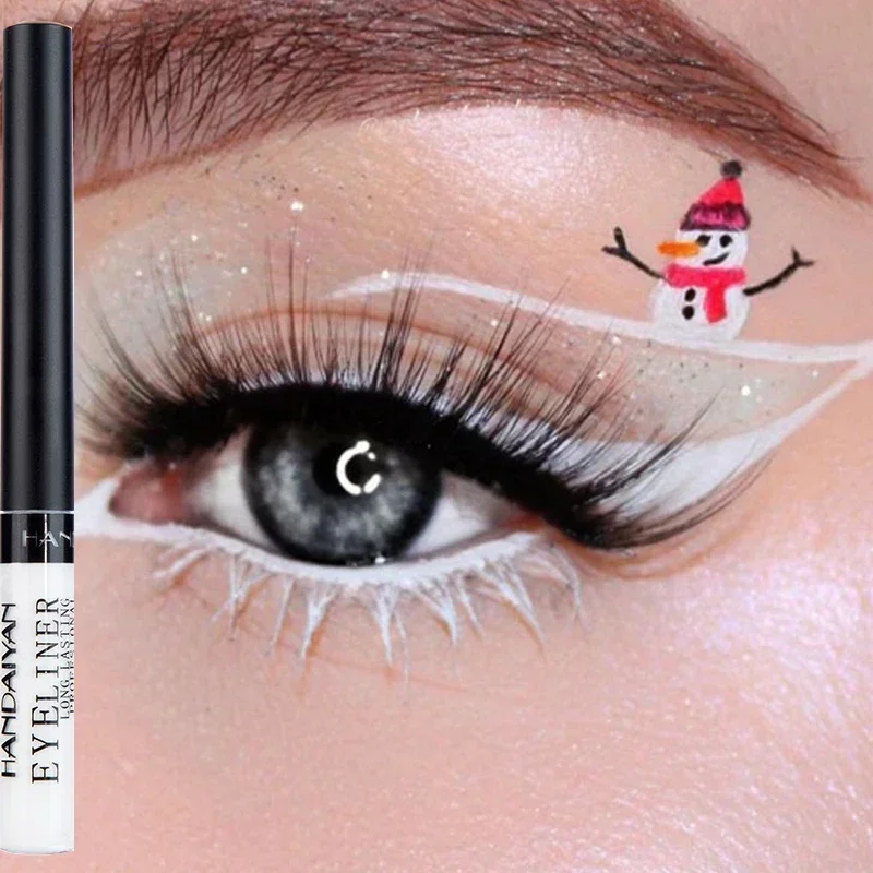 12 Kleuren Kleurrijke Vloeibare Eyeliner Potlood Waterdicht Langdurig Sneldrogend, Niet Bloeiend Blauw Roze Eyeliner Pen Cosmetica Tools