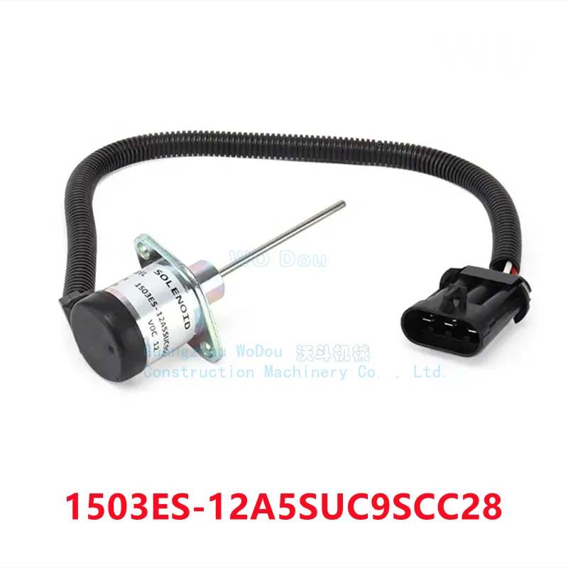 

Engine Fuel Shut Off Stop Solenoid Valve 12V wear-resistant Parts for Kubota V2203-DI/ Carrier Vector 1800 1503ES-12A5SUC9SCC28
