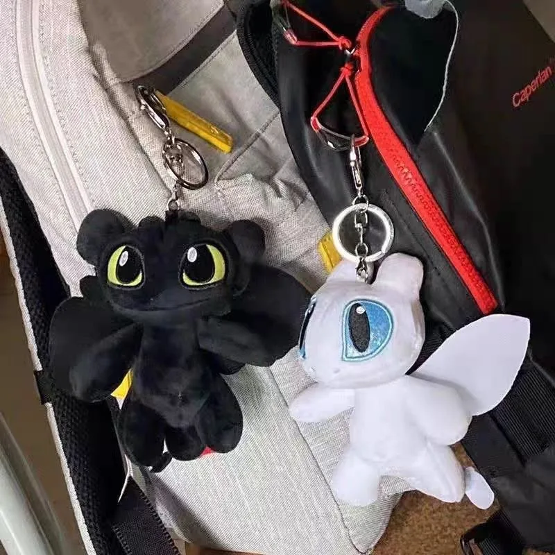 Toothless Creative Pendant Plush Keychain Cartoon Peripheral Dolls School Bag Accessories Friends Children Christmas Gifts