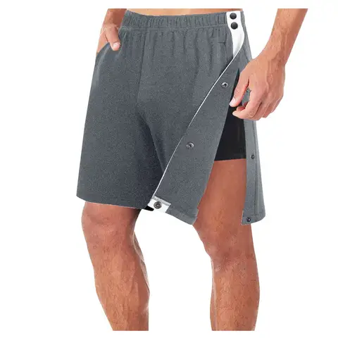 Herr Lösa Raka Sidospänne Delade Elastiska Midjeshorts Med Ficka Nytt Mode Trendigt Casual Sportträning Fem Längda Byxor 10 best sales herrshorts med sidoslit - №3