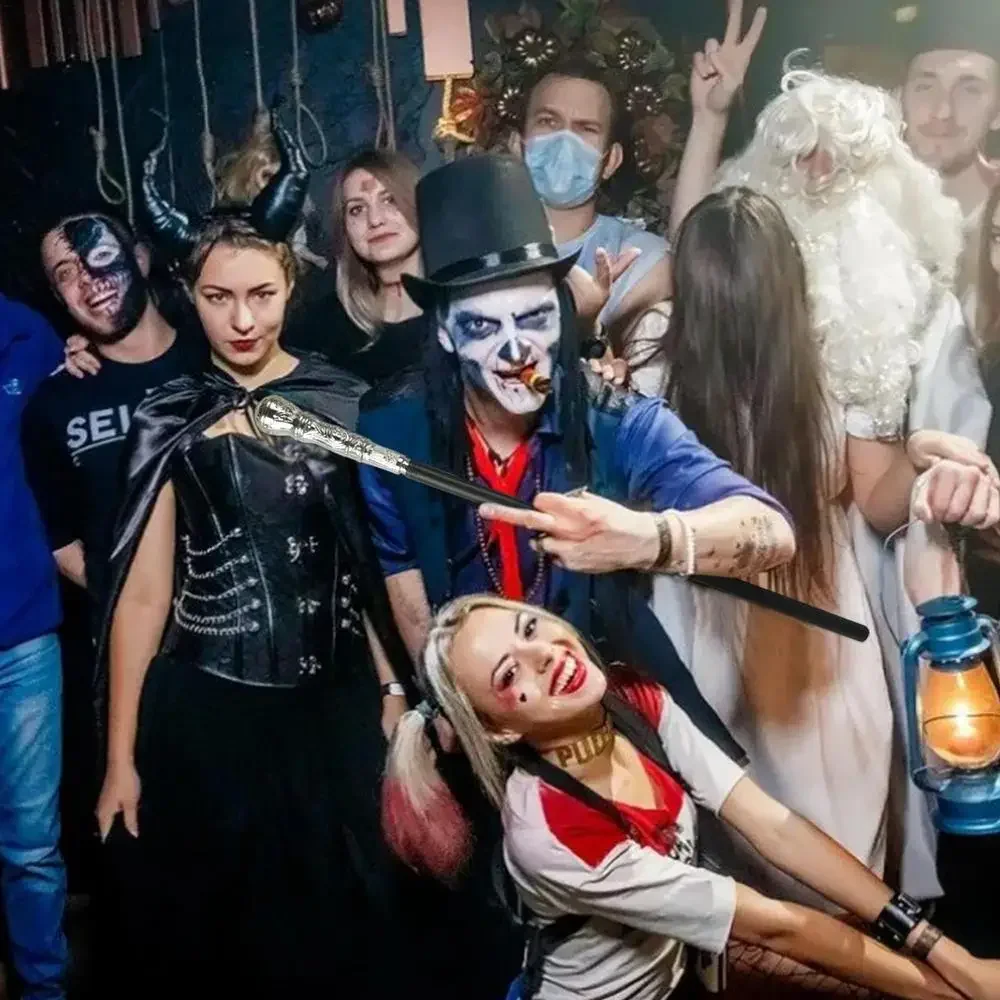 Halloween-Requisiten Cosplay Ägyptische Pharaonen-Zepter Simulierte Bühnenrequisiten König-Zauberer-Zepter Maskenball-Party Kobra-Zepter – Detail 2