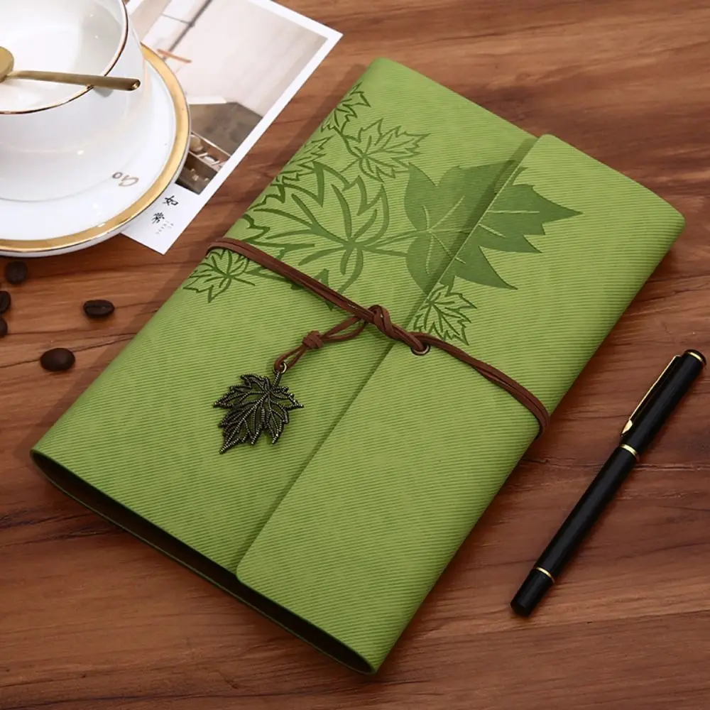 A7/A6/A5 Travelers Vintage Notebook PU Leather Blank Spiral Notebook Notepad Loose Leaf Retro Notebook Stationery