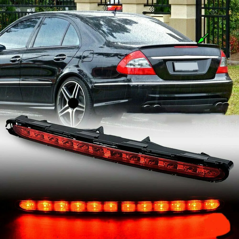 Enquêter arrière LED pour Mercedes Benz W211 Classe E 2003-2009, troisième feu stop, feu arrière, A2118200ACH