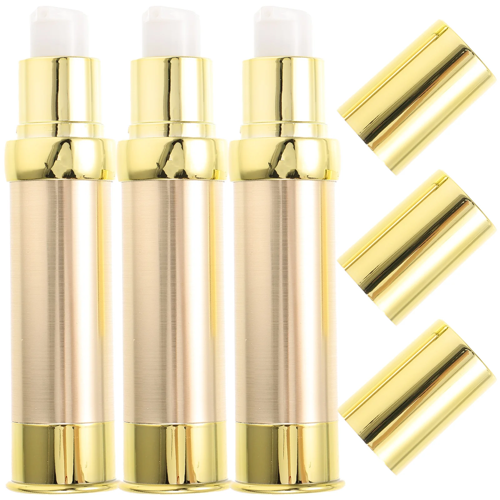 

3 Pcs Lotion Vacuum Bottle Small Travel Bottles Size Containers Airless Pump Portable Toiletry
