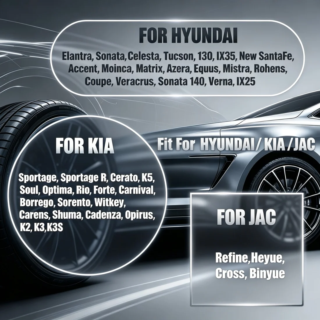 110dB 12V  Car Snail Horn Car Speakers Tweeter High Bass Waterproof Whistle Horn For HYUNDAI For KIA For JAC + Wiring Harness