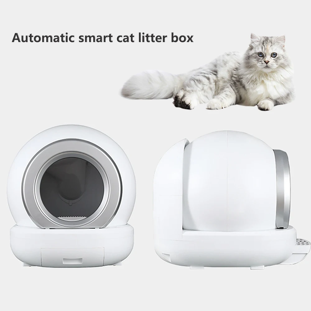 

Automatic Cat Sandbox Smart Self-cleaning Cat Litter Box Enclosed Pet Toilet Large Capacity Cats Litterbox with APP Control