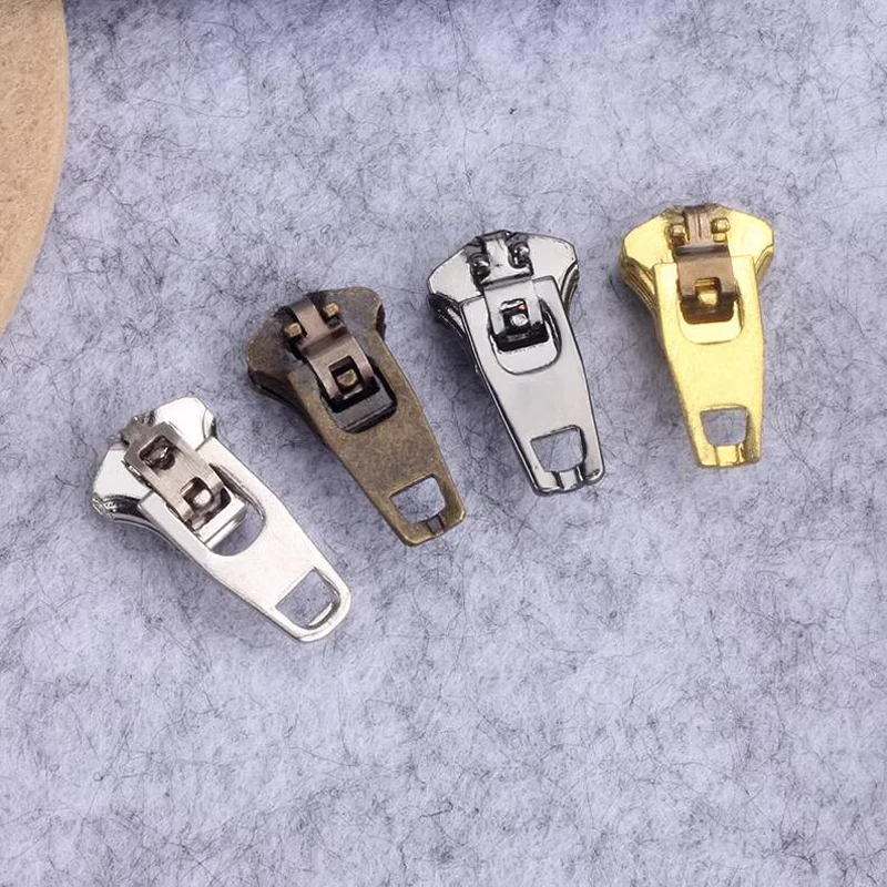 10Pcs 3# 4# 5# Wholesale Metal Jeans Fly Zipper Sliders for Casual Pant's Zipper Heads Tailor's DIY Jeans Sewing Accessories