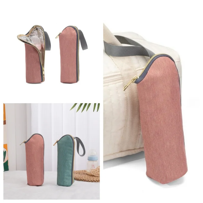 

Mommy Bag Hook Baby Bottle Bag Portable Insulated Water Bottle Bag Attachable To Stroller For Keeping Bottles Warm